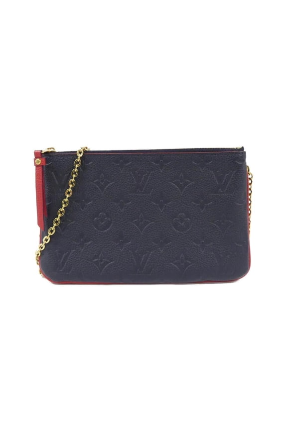 Pre-Owned Louis Vuitton Monogram Empreinte Pochette Double Zip Shoulder Bag M63916
