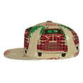thumbnail image 3 of Gaeub Christmas Vintage Red Truck Flat Bill Snapback Hats Baseball Caps with Adjustable for Running Workouts and Outdoor Activities, 3 of 9