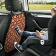 thumbnail image 5 of 70s Retro Style Mats Back Seat Protectors, Car Seat Protector Vehicle Organizers Waterproof Cover Back Seat Cover for Kids with 3 Storage Pockets 2 Pack, 5 of 5