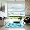 thumbnail image 7 of Ahgly Company Machine Washable Indoor Rectangle Transitional Deep Sky Blue Area Rugs, 3' x 5', 7 of 7