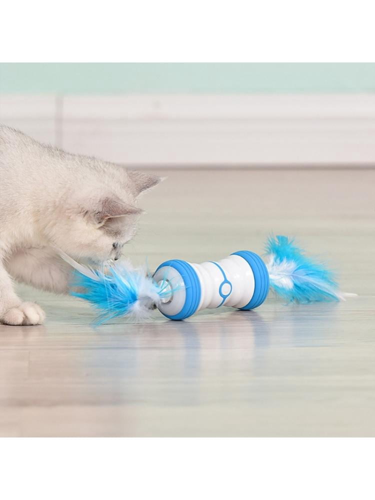 Yiran Blue Electric Cat Teaser Toy, 1Pc, Self-Happy Play