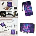 thumbnail image 4 of ZUXONGSY Butterfly Daisy Flower Galaxy Print Large PU Leather Crossbody Hobo Bag and Wallet Set for Women, Stylish Satchel with Multi-Pocket Design & Adjustable Strap, 4 of 5