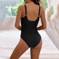 thumbnail image 5 of Gibobby Trajes de Baño Mujer Traje de baño de 1 pieza para mujer, traje de baño Sexy con realce, traje de baño de cintura alta, traje de baño de entrenam(Negro,G), 5 of 5