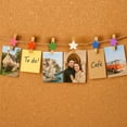 thumbnail image 6 of 80 Pcs Colorful Star Wooden Clothespins with 65ft Jute Twine - Mini Decorative Craft Clips for Photo Hanging, Classroom Art, Home Decor & Party Favors, 6 of 6