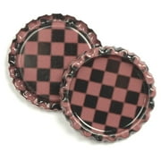 100pcs 1'' Flat Linerless Double Sided Painted Flattened Bottle Caps Craft