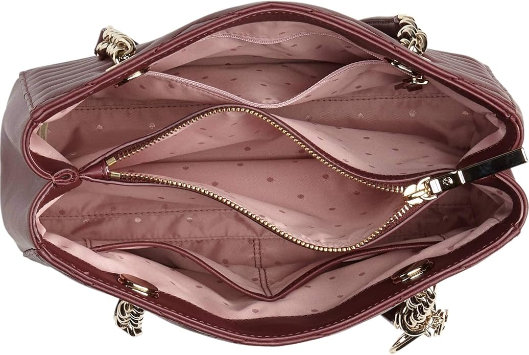 kate spade new york Reese Park Small Courtnee Smooth Leather Bag, Cherrywood