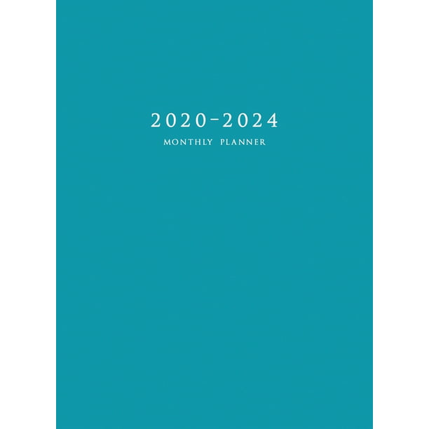 20202024 Monthly Planner Large Five Year Planner with Blue Cover