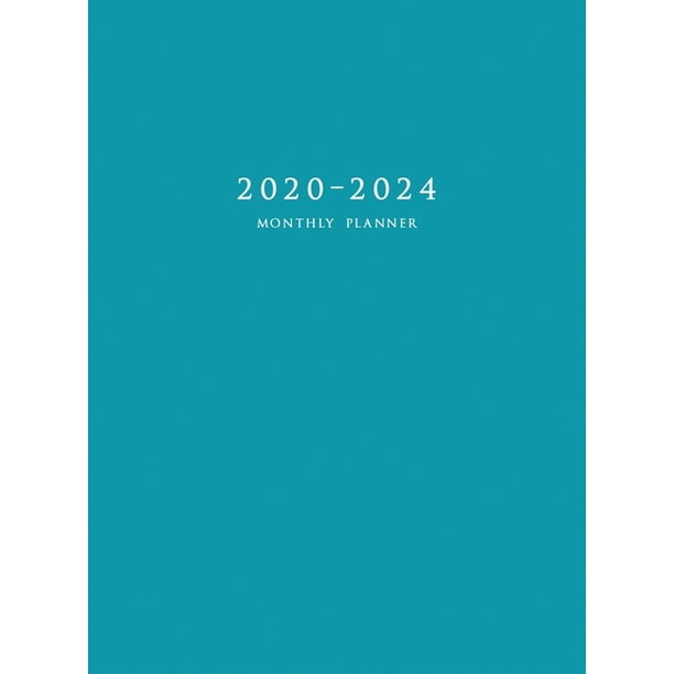 20202024 Monthly Planner Large Five Year Planner with Blue Cover
