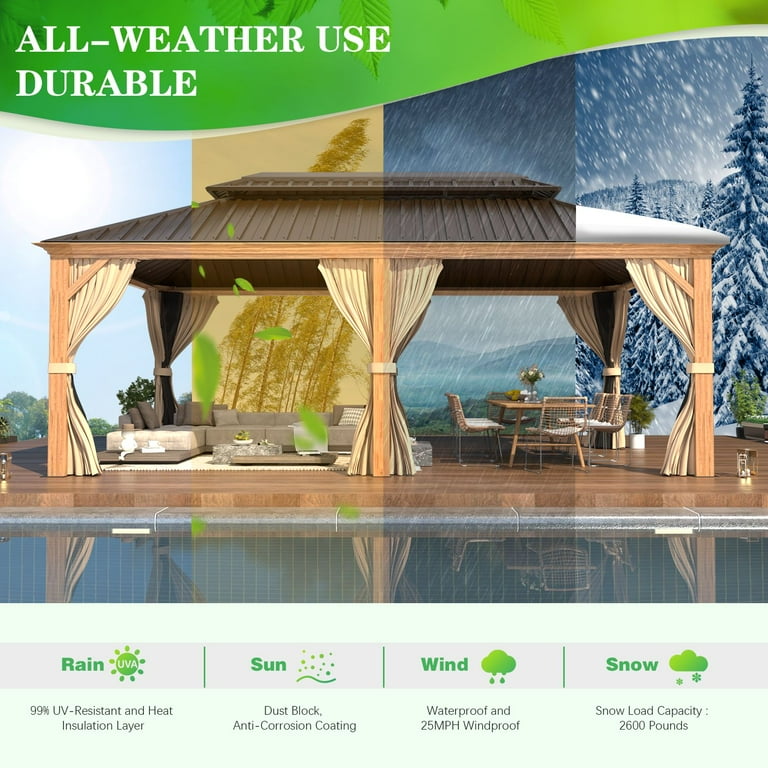 Walmart hardtop clearance gazebo