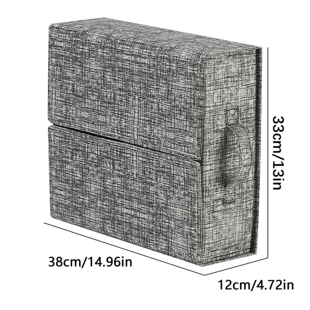 Caja de Almacenamiento de Fotos para Ropa Manta Sábanas Edredón Organización Del Armario, Caja de Almacenamiento Plegable con Etiqueta Lateral Del Mango para Ropa Interior Colección Separada