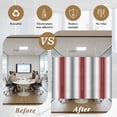 thumbnail image 6 of Red Grey White Window Privacy Film, Farmhouse Ombre Color Modern Simple Static Cling UV Sun Blocking Tint Film Heat Control Windows Films for Bedroom Bathroom, Window Stickers 23.6"x59", 6 of 8
