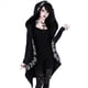 thumbnail image 2 of Sudadera con Capucha de Larga y Cremallera para Mujer, Chaqueta Lunar, Sudaderas Largas, Grandes, Ropa Gótica Y2k. Negro XL, 2 of 9