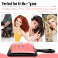 thumbnail image 6 of Aliver Wet & Dry Vented Detangling Hair Brush, Anti-static Hairbrush, Quickly Detangles and Smooths Hair, Faster Blow Drying, Hair Styling Brush - Pink, 6 of 10