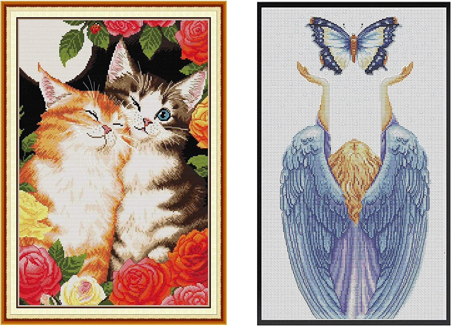 Maydear Cross Stitch Kits Stamped Full Range of Embroidery Starter Kits