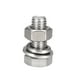 thumbnail image 4 of Uxcell M10 x 25mm 304 Tornillos de Acero Inoxidable Hexagonales, Tuercas, Kits de Arandelas Planas y de Bloqueo 8 Juegos, 4 of 5
