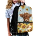 thumbnail image 3 of Uorisanigo Baby Highland Cow Sunflower Kids Back Pack Lightweight School Bankpack for Boy Girl 5-12 Year School Bag with Water Bottle Pockets Preschool Elementary Kindergarten Bookbag, 3 of 6