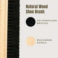 thumbnail image 3 of Konex Horsehair Shoe Brush – Natural Wood Handle Leather Cleaning & Shine, 3 of 6
