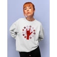 thumbnail image 2 of Groovy Love C Sweatshirt Women -Grace Popp Designs, Female Large, 2 of 4