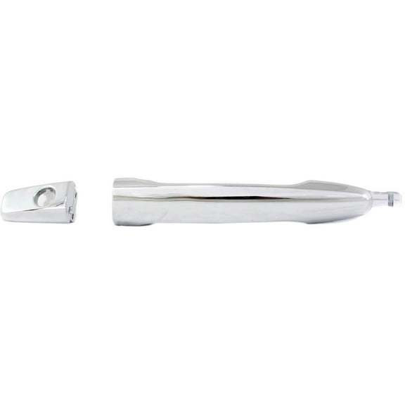 Exterior Door Handle Compatible with 2011-2016 Mitsubishi Outlander Sport Front, Driver Side Chrome With Cover