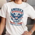 thumbnail image 3 of Smartprints America 250Th Anniversary Women's T-Shirt White, Cotton, S, 3 of 4