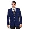thumbnail image 3 of Gioberti Mens Cotton Velvet Blazer Jacket, Royal Blue, 38 Short, 3 of 4