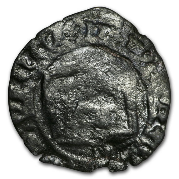 1369-1379 Spain Castille Billon Dinero Henry II Fine (Clipped)