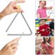 thumbnail image 4 of Instrumento de percusión de 3 piezas, juego de aprendizaje temprano para jardín de infantes, campanas de hierro triangulares de percusión de 4 pulgadas, 5 pulgadas y 6 pulgadas Rojo Verde, 4 of 5