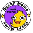 thumbnail image 3 of CafePress - Ducky Momo Hates People! T Shirt - Men's White Classic Cotton T-Shirts, 3 of 4