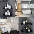 thumbnail image 3 of Bath Corner Shower Shelves Adhesive Caddy, 3 of 5