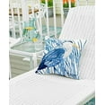 thumbnail image 3 of C&F Home Blue and White Heron Bird Coastal Tropical Beach Sea Life Printed Premium Indoor/Outdoor Pillow Patio Decor Decoration Accent Throw Pillow 18" x 18" Blue, 3 of 3