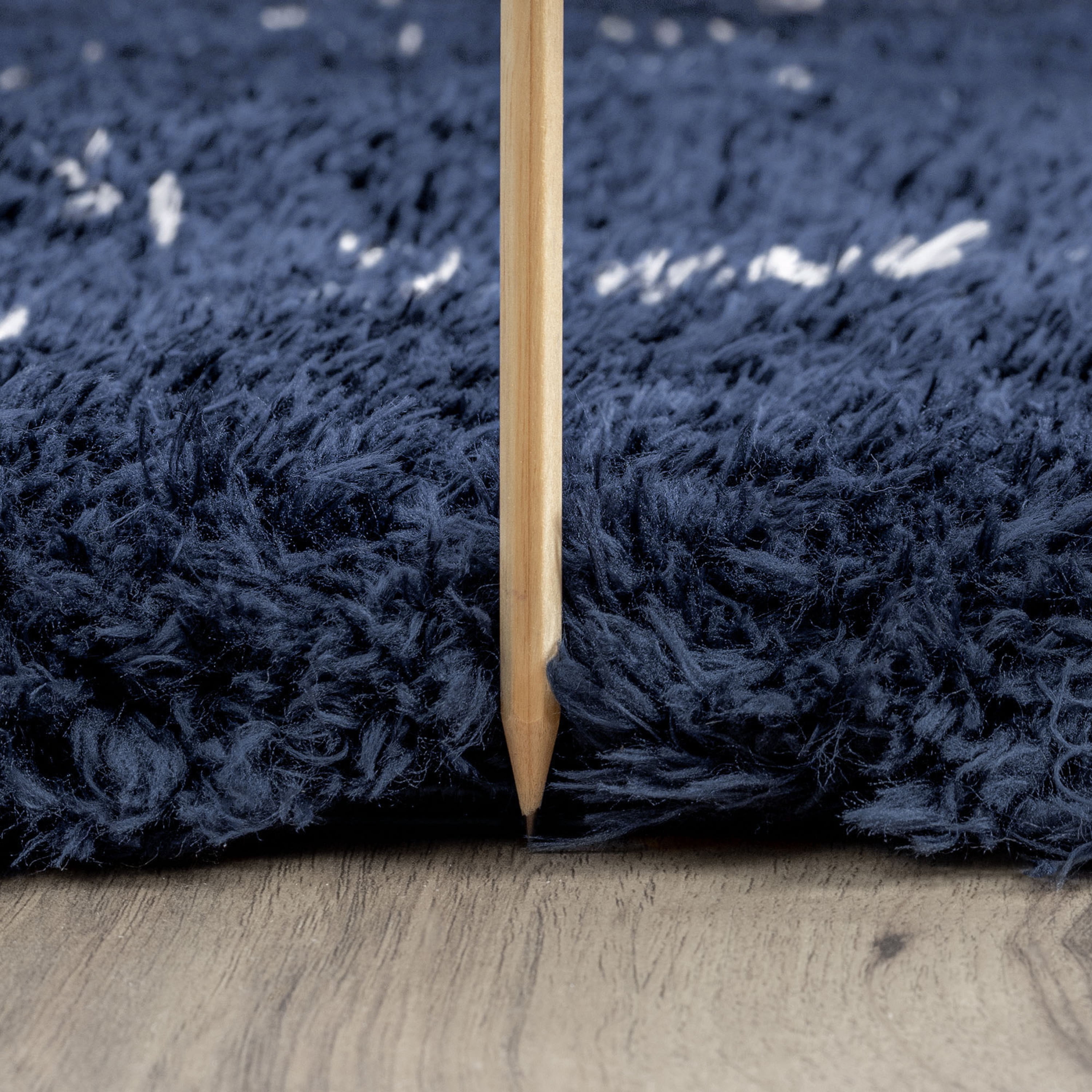 2x8 Modern Navy Runner Rugs for Hallway | Indoor Entry, Entryway, Walkway or Kitchen Rug 2'3'' x 7'3''