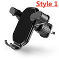 thumbnail image 1 of Soporte de teléfono móvil para coche, montaje de teléfono inteligente portátil, soporte de gravedad para iPhone 14, 13, 12, 11, Xiaomi y Samsung"Style 1" Fivean Soporte para teléfono de coche, 1 of 2