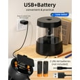 thumbnail image 4 of Zmol Electric Pencil Sharpener, Small Battery Operated Pencil Sharpeners, Classroom/Home, Black, 4 of 9