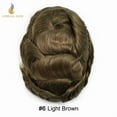 thumbnail image 2 of Lyrical Hair Toupee for Men Fine Mono Mens Toupee Human Hair Replacement Systems Monofilament with NPU Hairpiece for Man Black Brown Blonde Gray Hair Wig Unit, 2 of 6