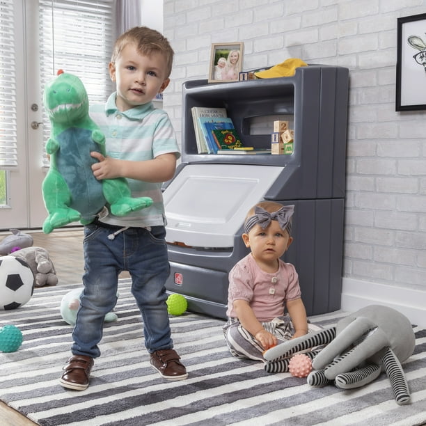 Lift & Hide Gray Bookcase - Lockable storage chests - Walmart