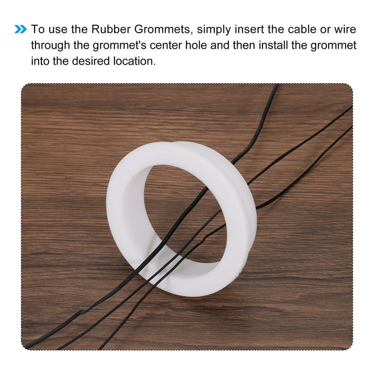 1 Drill Hole, 5/8 ID Silicone Rubber Grommets For Wiring Automotive Firewall Hole Plug Top Hat Grommets For 5 8 Od Rubber Or Vinyl Tubing In Hydroponic And Irrigation Systems White 10 Pack