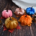 thumbnail image 4 of DJN Tissu Simulation Citrouille Modèles Chauds Qualité Élaborée Excellent pour l'Action de Grâce et l'Ambiance des Fêtes d'Halloween Design Unique Forme Réaliste Décorative Indispensable Jouets et Loisirs Peluche, 4 of 9