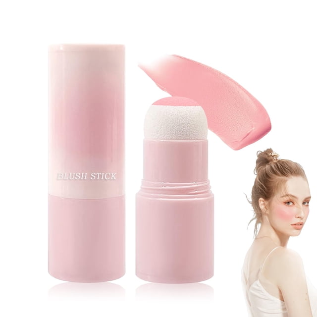 Rubor en barra para mejillas Cara Contorno mate Rubor Maquillaje Brillo edificable Colorete facial para mejillas Sombras Maquillaje cosmético mezclable 02