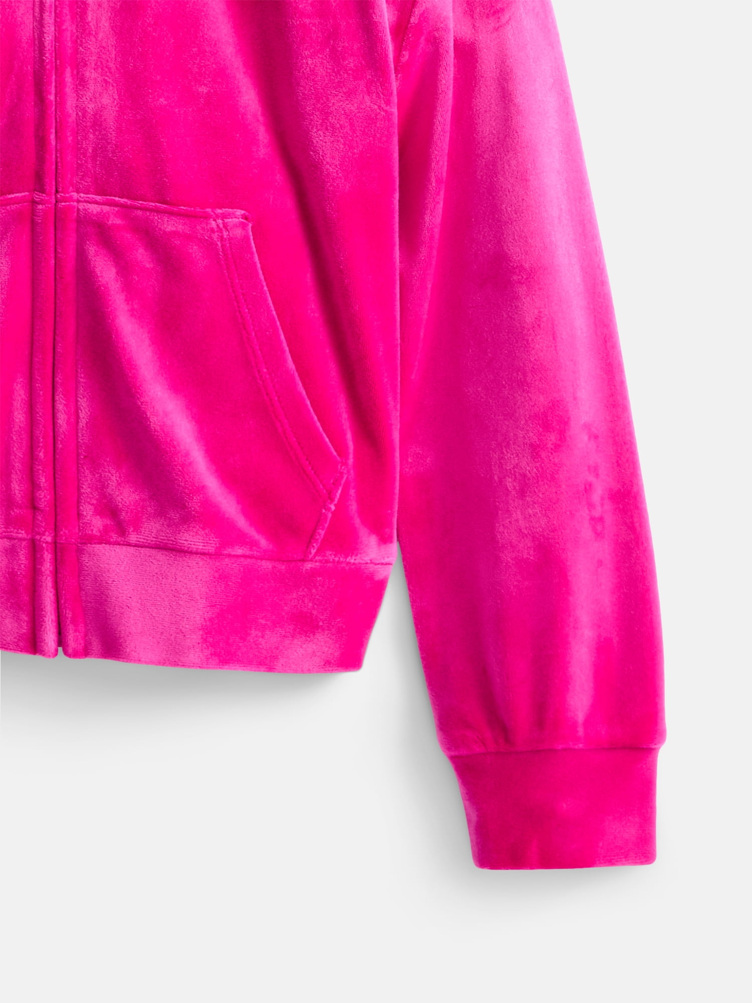 Wonder Nation Girls Velour Hoodie, Sizes 4-18 & Plus