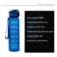 thumbnail image 3 of Pisexur Batería de cocina Botella deportiva de plástico con tapa de rebote, botella de agua esmerilada, taza espacial para todos los días para la cocina del hogar, 3 of 3