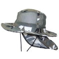 thumbnail image 4 of Tropic Hats Summer Wide Brim Mesh Safari/Outback W/Neck Flap & Snap Up Sides - City Camo XXXL, 4 of 5