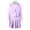 Purple-AHyfF, variant on OJSFQUFP Women 2 Piece Outfits Color Block Crop Mini Skirt Sets Matching Set Casual Business Skirt Suits