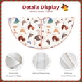thumbnail image 3 of Xecao Farm Birds Goose Pattern Christmas Tree Skirt Round Xmas Tree Mat Base Cover for Holiday Home Decorations-30", 3 of 6
