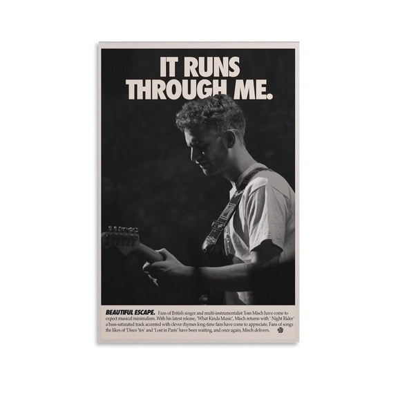 It Runs through Me Tom Misch Canvas Poster Wall Decorative Art Painting Living Room Bedroom Decoration Gift
