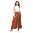 thumbnail image 1 of Pantalon palazzo animal print Roman Fashion /Juvenil, 2632 (Chedron print) naranja oscuro CH, 1 of 4