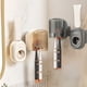 thumbnail image 1 of XWSHYW Baño Otros Estante para Cepilos de Dientes - Vaso para Enjuague Bucal Sin Perforaciones - Dispensador de Pasta de Dientes para Baño Montado En La Pared - Exprimedor Automático de Pasta de Dien, 1 of 7