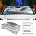 thumbnail image 3 of Kdxio Fantasy Swan Yacht Design Print Front Windshield Sun Shade,Folding Auto Sunshade for Car Truck SUV-Medium, 3 of 5