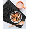 thumbnail image 3 of Black Golden Floral Kitchen Dish Towels for Drying Dishes Set of 2, Modern Abstract Art Spring Flowers Waffle Weave Microfiber Hand Tea Bathroom Towels Quick Dry & Absorbent Towel 12x12, 3 of 7