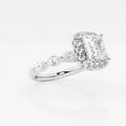 thumbnail image 2 of Ariana Jewel 1.4 Ct Princess Cut Lab Created Diamond Halo Engagement Ring - 14K White Gold Plated Rings For Her - Elegant Women's Wedding Ring - Ideal for Proposals, Gifting, and Everyday Elegance, 2 of 2