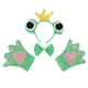 thumbnail image 1 of De 4 Diademas De Rana Para La Cabeza, Pajarita, Guantes, Conjuntos De Disfraz De Soledad Frog Fancy Dress Set, 1 of 7